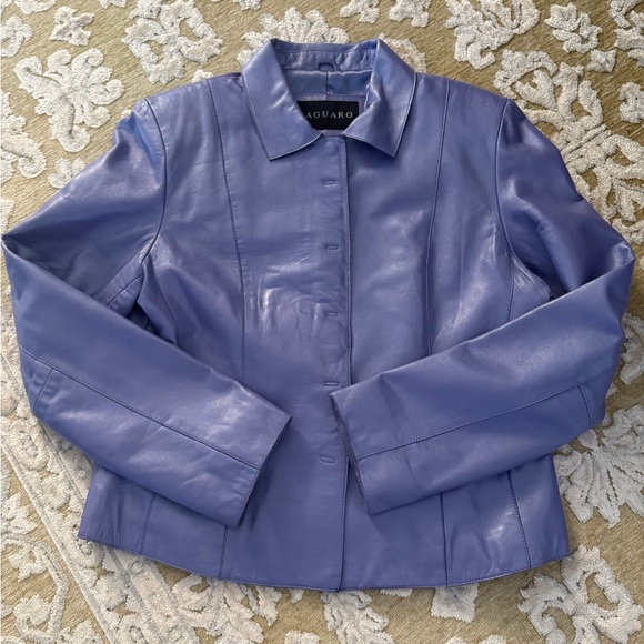 Saguaro Lavender/purple Leather Jacket. Size large - Picture 4 of 4